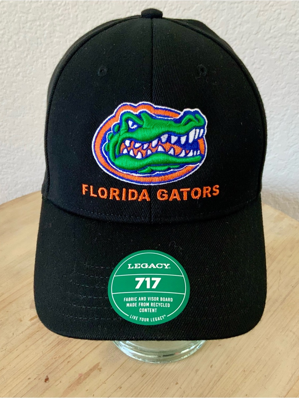 NCAA Florida Gators Black Cap with Green & Orange Logo